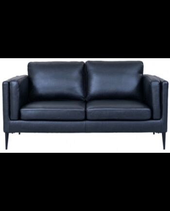 Vale Personers Sofa Metal ægte Læder B157 Sort Sort