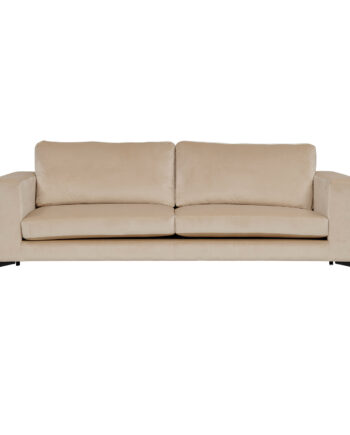 Venture Design Bolero Pers Sofa Beige Velour Sort Metal