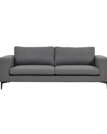 Venture Design Bolero Pers Sofa Grå Polyester Sort Metal