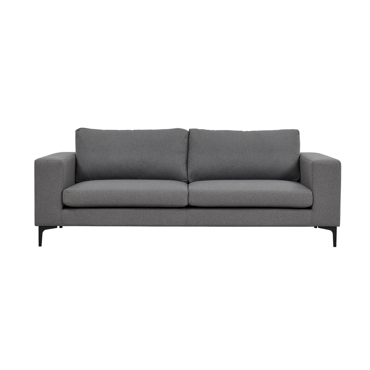 Venture Design Bolero Pers Sofa Grå Polyester Sort Metal