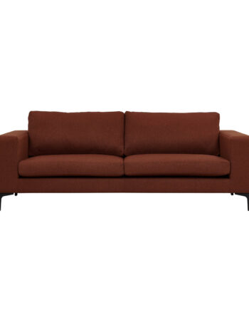 Venture Design Bolero Pers Sofa Rust Polyester Sort Metal