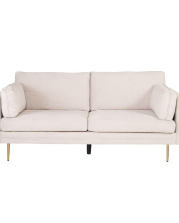 Venture Design Boom Pers Sofa Beige Polyester Metal