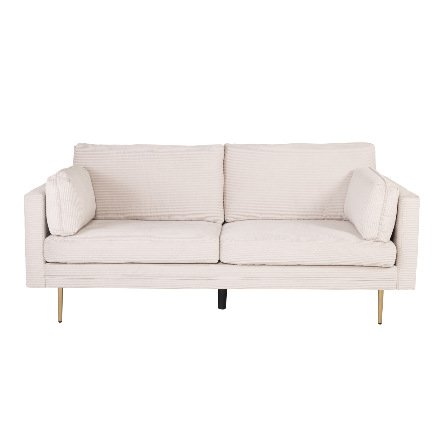 Venture Design Boom Pers Sofa Beige Polyester Metal