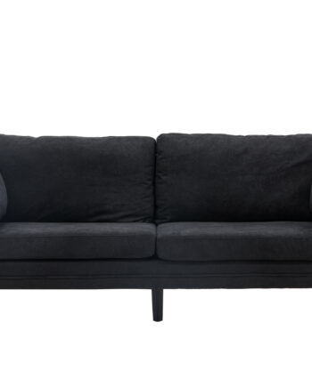 Venture Design Boom Sofa Sort Stof Linned Sort Stål