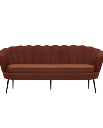 Venture Design Calais Personers Sofa Rust Polyester Sort Metal