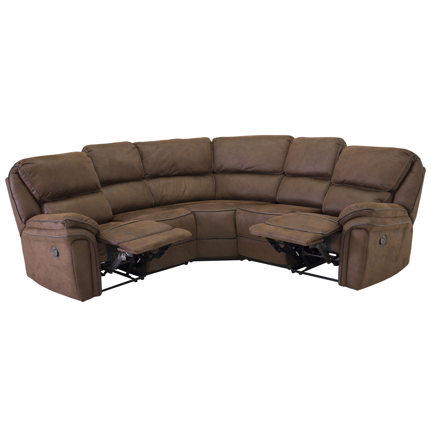 Venture Design Saranda Hjørnesofa Recliner Brun Stof