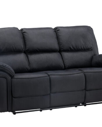 Venture Design Saranda Recliner Pers Sofa Sort Mikrofiber