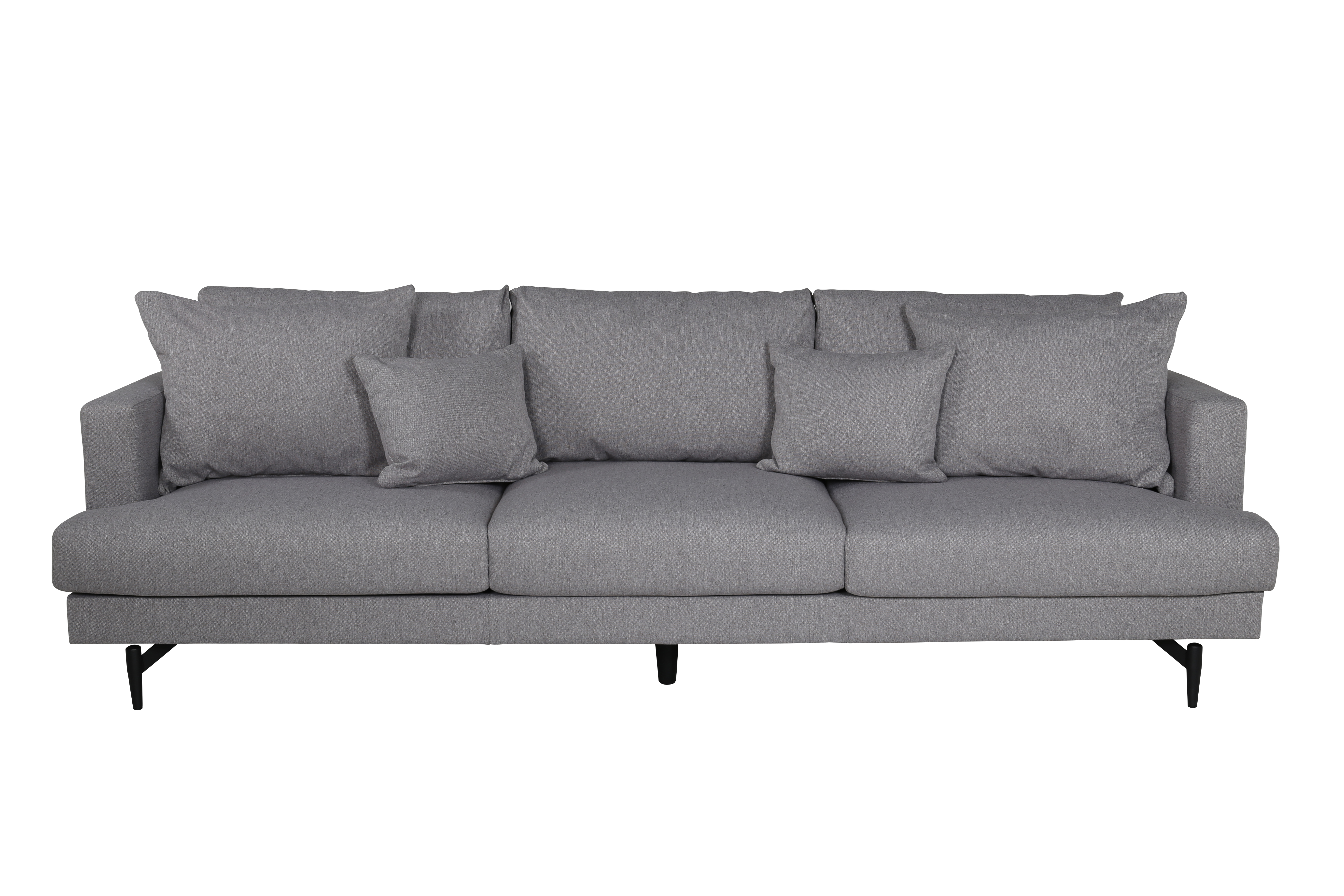 Venture Design Sofia Pers Sofa Grå Polyester Sort Stål