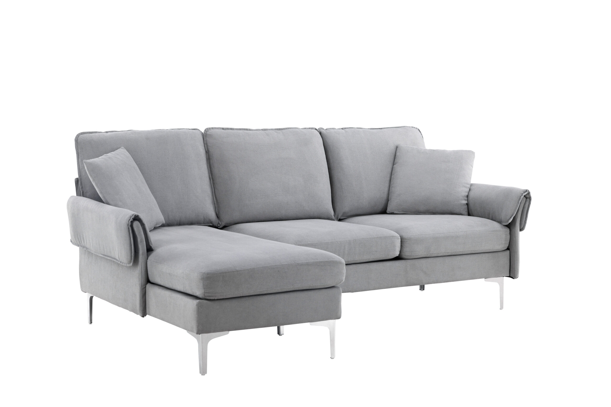 Venture Design Toulouse Pers Sofa Chaiselong Grå Stof Metal