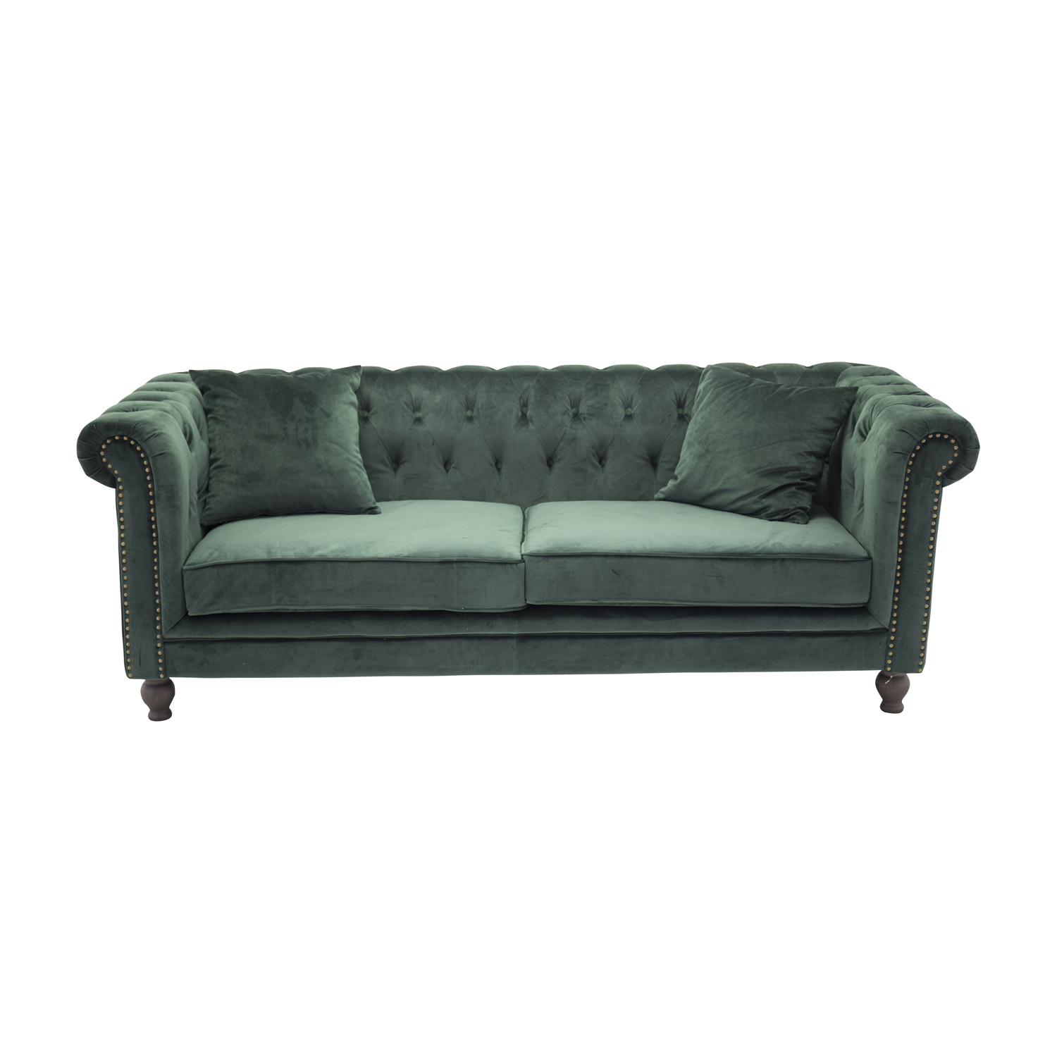 Venture Design Velvet Pers Sofa Grøn Velour Træ