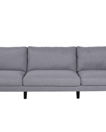 Venture Design Zoom Pers Sofa Grå Polyester Sort Stål