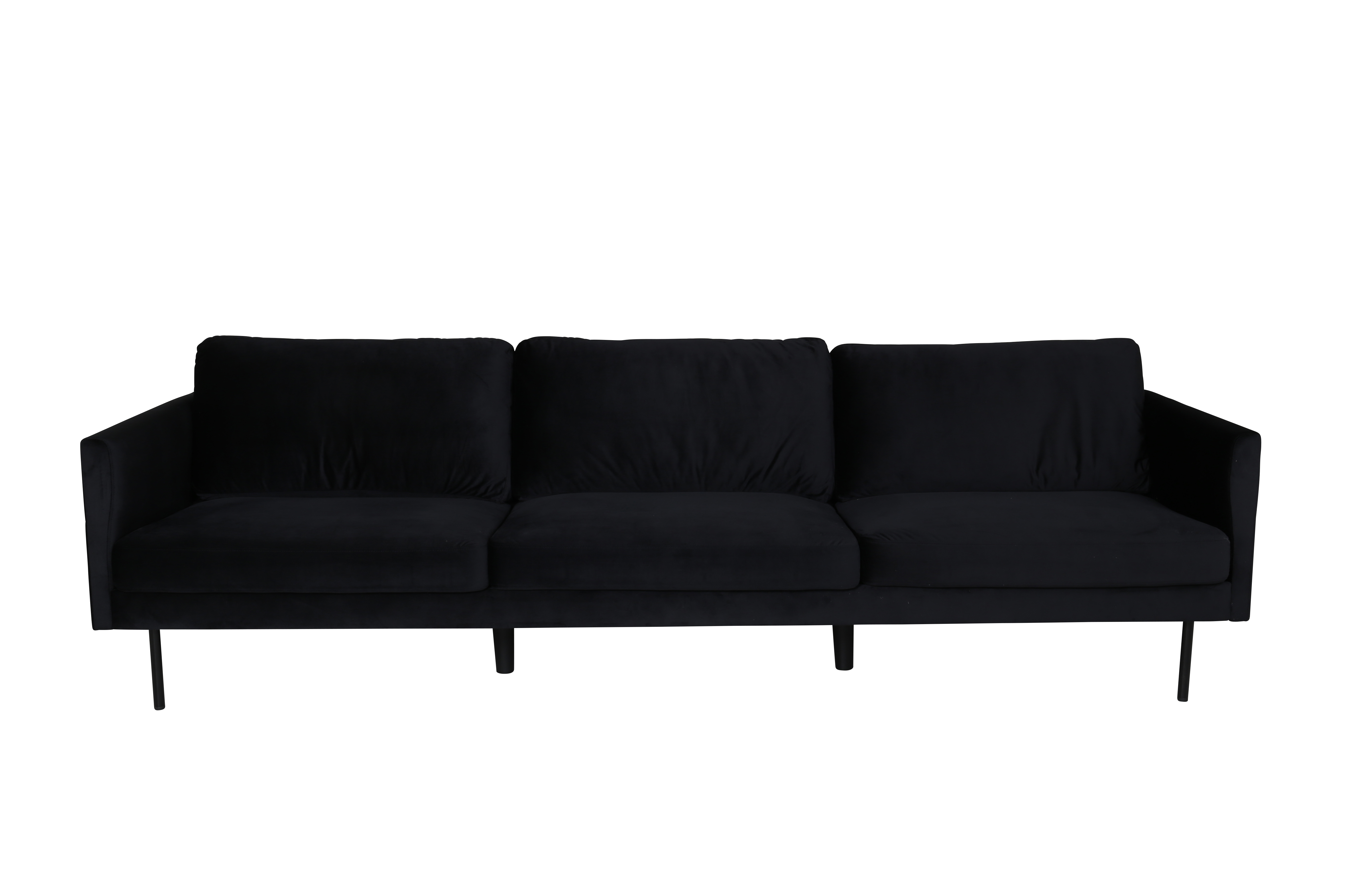 Venture Design Zoom Pers Sofa Sort Fløjl Sort Stål