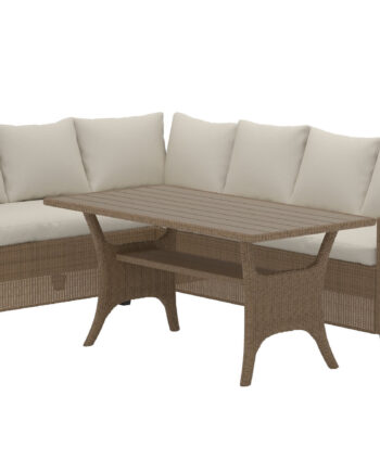 Venture Home Brentwood Hjørnesofasæt Sofa Bord Beige Polyester Beige Aintwood