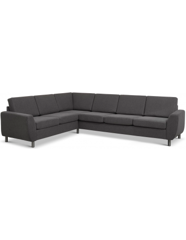 Wendy Hjørnesofa Polyester B295 D230 Børstet Alugrå Antracit