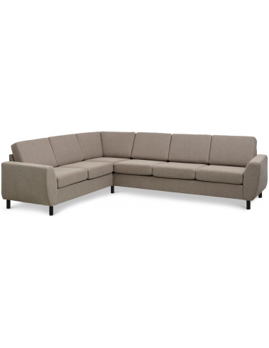 Wendy Hjørnesofa Polyester B295 D230 Sort Lysebrun