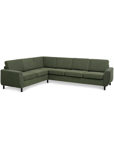 Wendy Hjørnesofa Polyester B295 D230 Sort Mosgrøn
