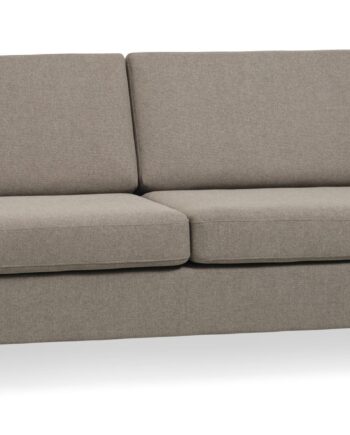 Wendy Pers Sofa Antelope Beige Polyester Stof Børstet Aluminium