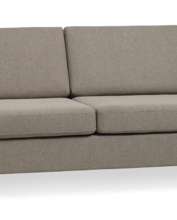 Wendy Pers Sofa Antelope Beige Polyester Stof Sort Træ