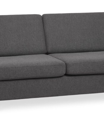 Wendy Pers Sofa Antracitgrå Polyester Stof Natur Træ