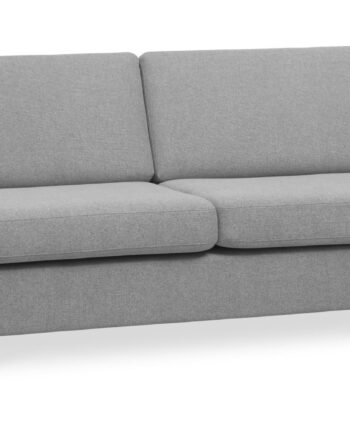 Wendy Pers Sofa Grå Polyester Stof Børstet Aluminium