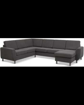 Wendy Sofa Polyester B295 D230 Børstet Alugrå Antracit