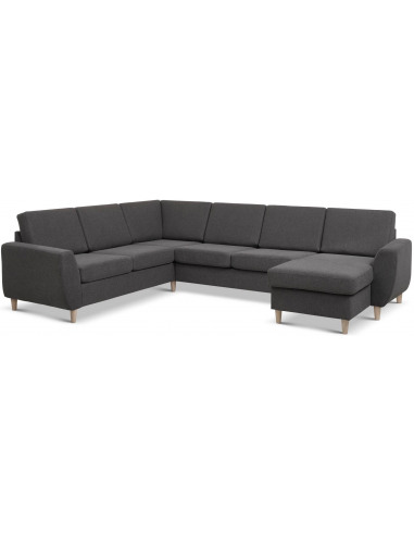 Wendy Sofa Polyester B295 D230 Natur Antracit