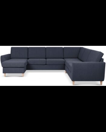 Wendy Sofa Polyester B295 D230 Natur Dyb Blå