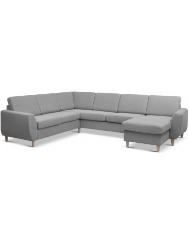 Wendy Sofa Polyester B295 D230 Natur Grå