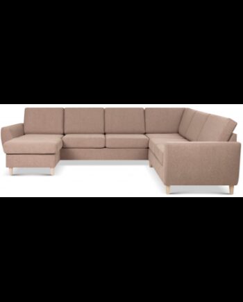 Wendy Sofa Polyester B295 D230 Natur Lysebrun