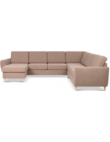 Wendy Sofa Polyester B295 D230 Natur Lysebrun