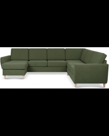 Wendy Sofa Polyester B295 D230 Natur Mosgrøn
