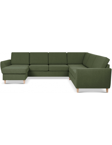 Wendy Sofa Polyester B295 D230 Natur Mosgrøn