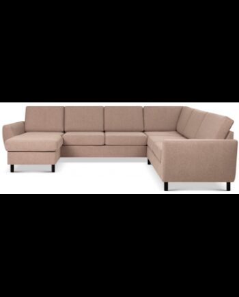 Wendy Sofa Polyester B295 D230 Sort Lysebrun