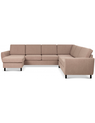 Wendy Sofa Polyester B295 D230 Sort Lysebrun