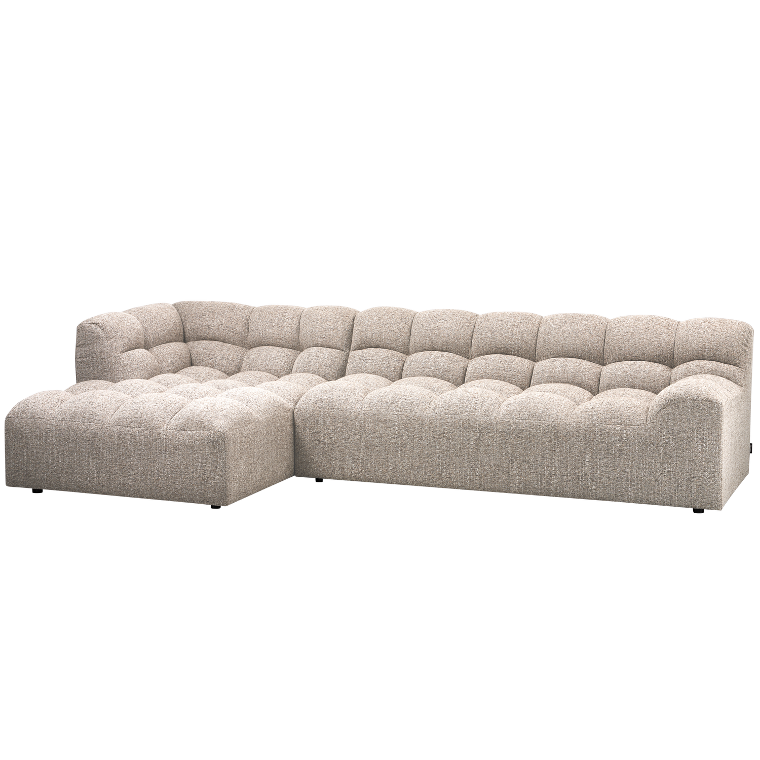 Woood Allure Sofa Venstre Chaiselong Natur Melange Vævet Stof