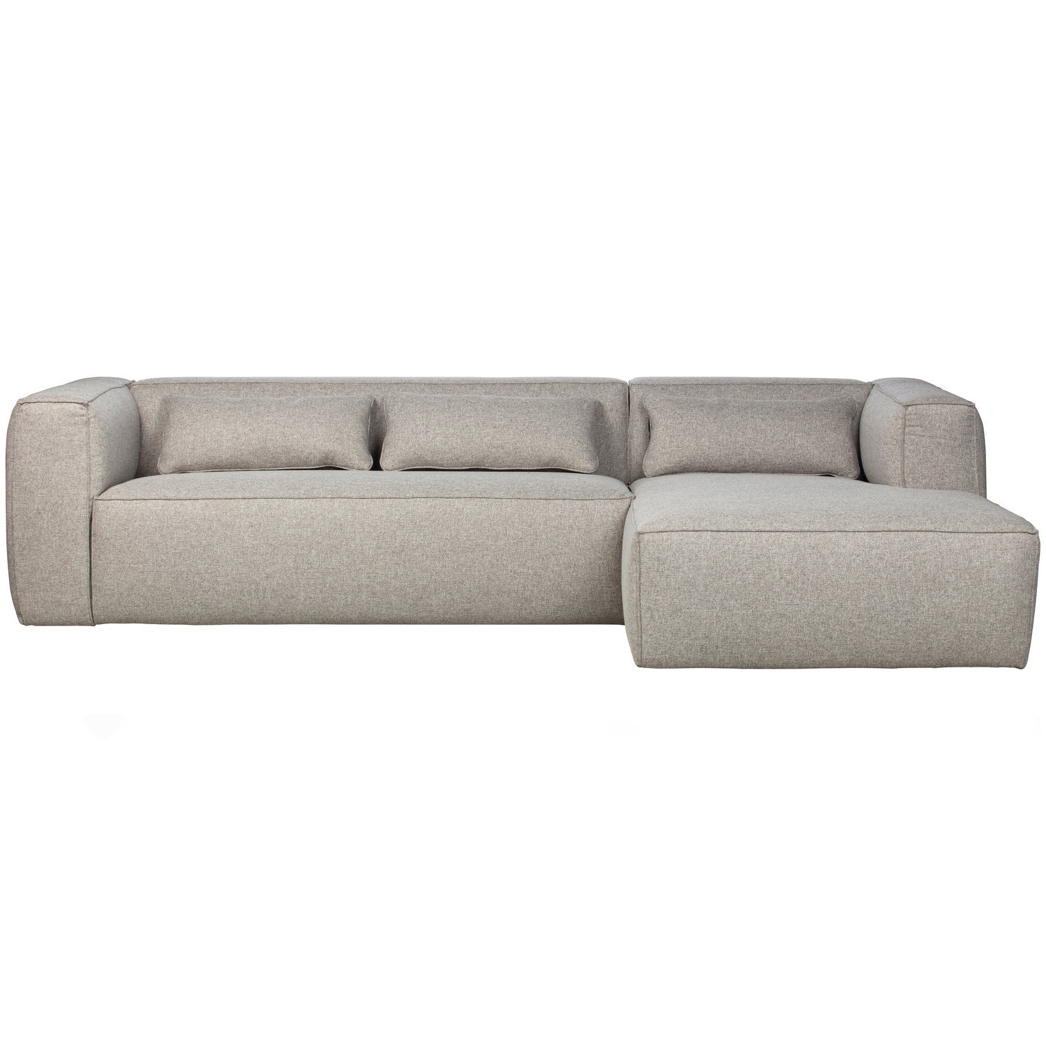Woood Bean Hjørnesofa Højre Inkl Puder Lysegrå Melange 73x305x96 175