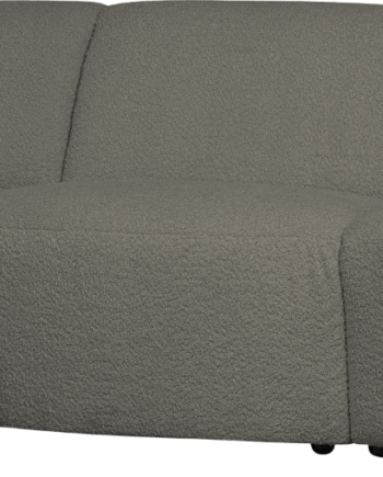 Woood Coco Personers Sofa Venstrevendt Varm Grøn Boucl Komfortabel Chaiselong Til Stuen