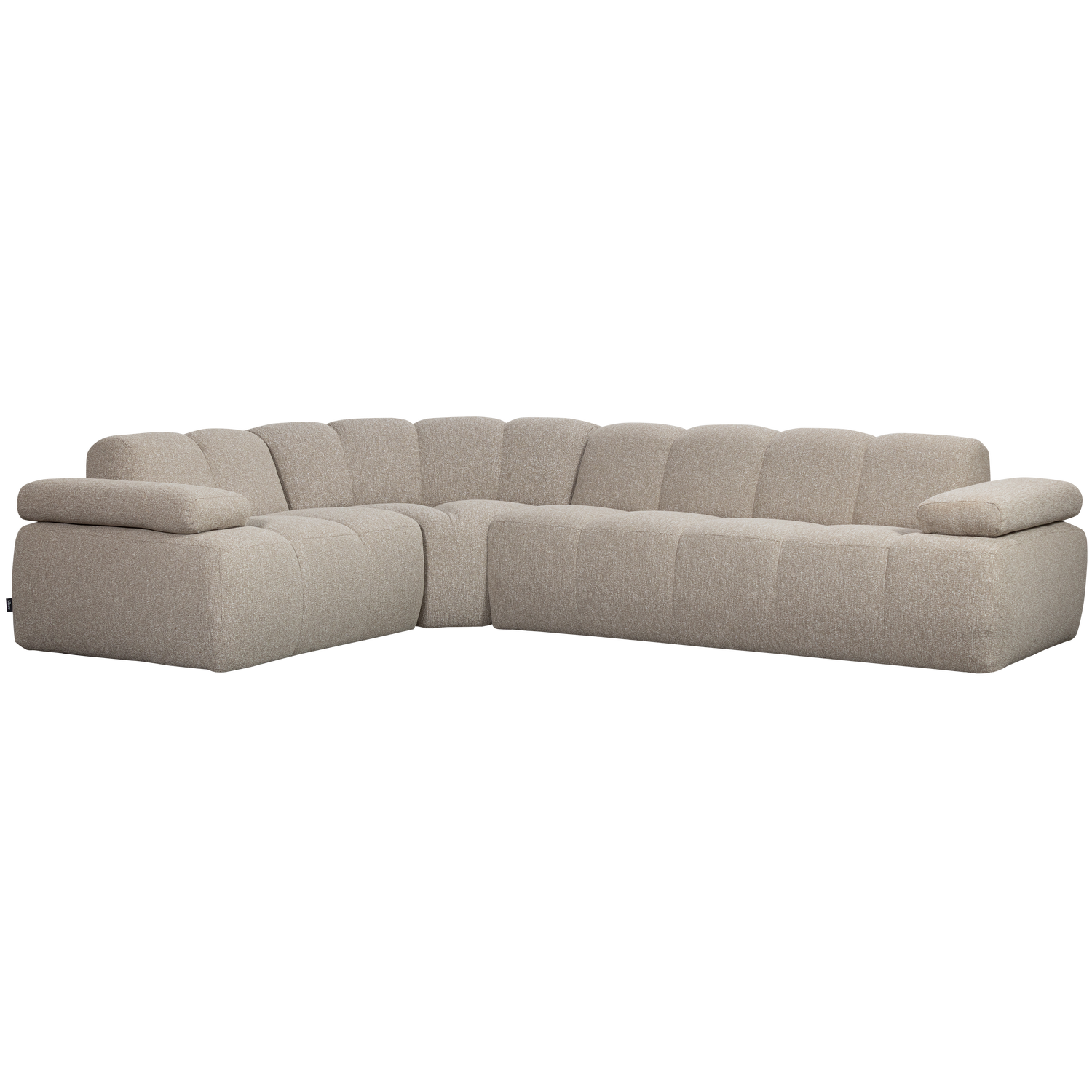 Woood Mojo Hjørnesofa Venstre Beige Melange Boucl Stof