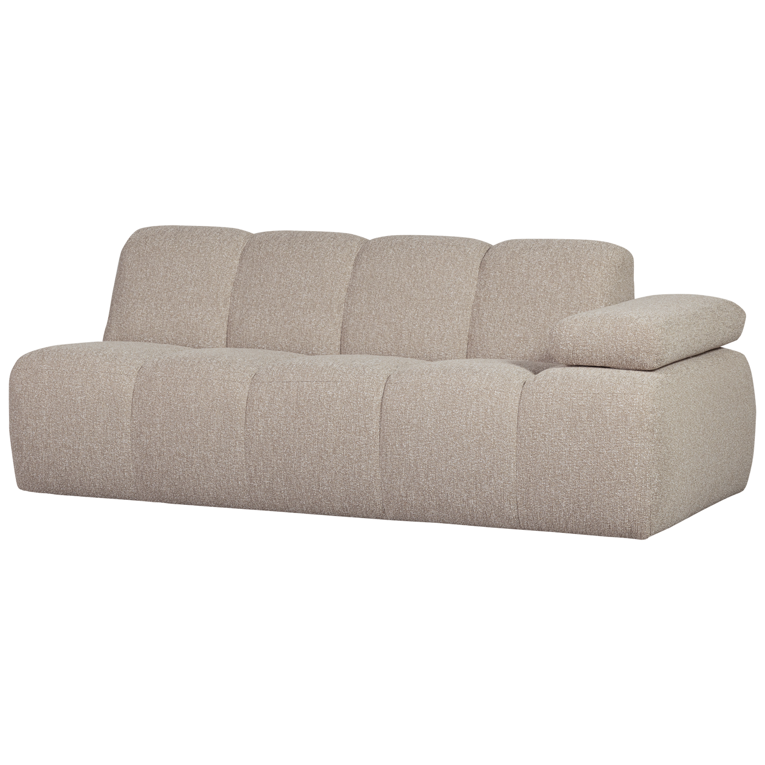 Woood Mojo Pers Element Sofa Højre Armlæn Beige Melange Boucl Stof