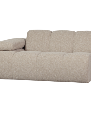 Woood Mojo Pers Modul Sofa Venstre Armlæn Beige Meleret Boucle Stof