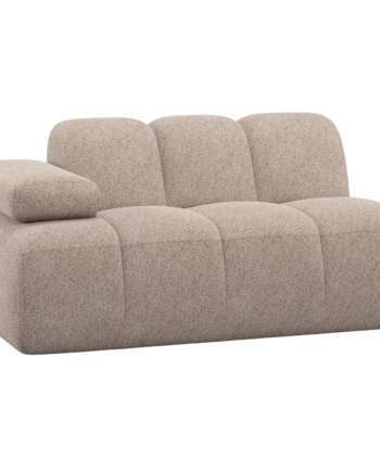 Woood Mojo Pers Sofa Element Armlæn Venstre Mørk Sand Uld