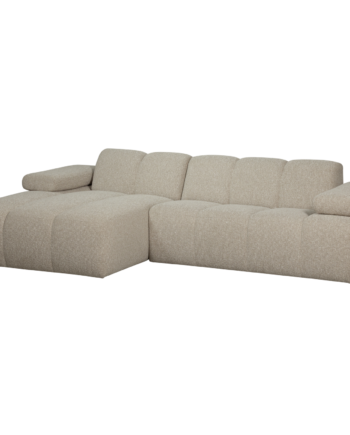 Woood Mojo Sofa Venstre Chaiselong Beige Melange Boucl Stof