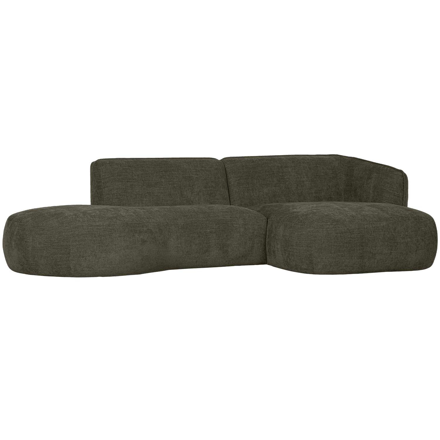 Woood Polly Chaiselong Højre Grøn 71x275x150
