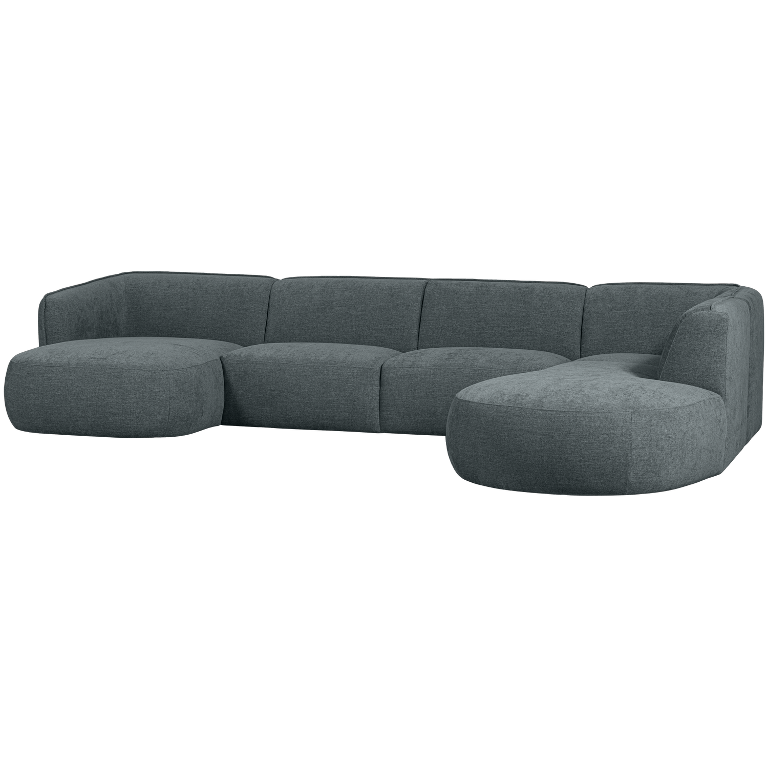 Woood Polly Sofa Højre Blå Grøn 71x353x245