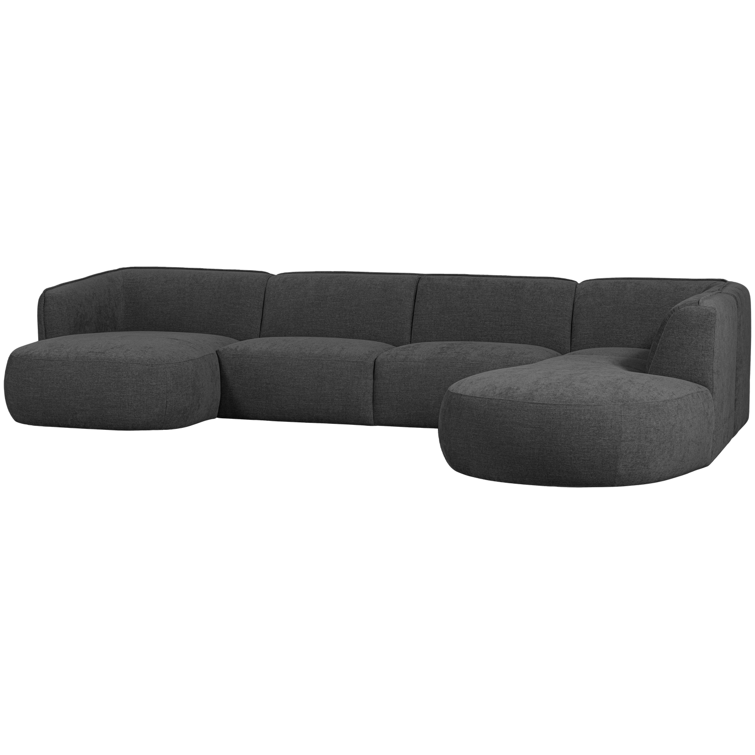 Woood Polly Sofa Højre Grå 71x353x245