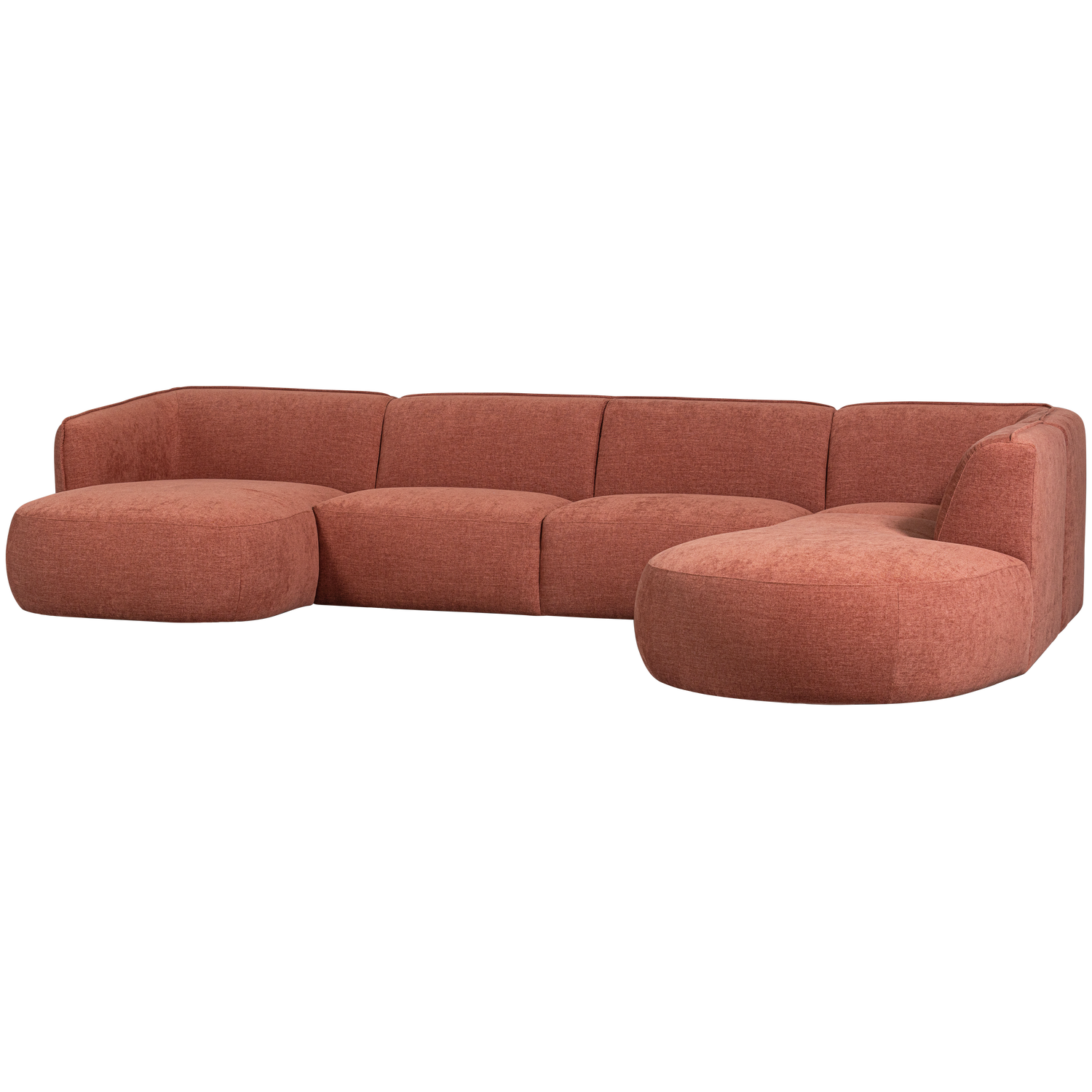 Woood Polly Sofa Højre Pink 71x353x245