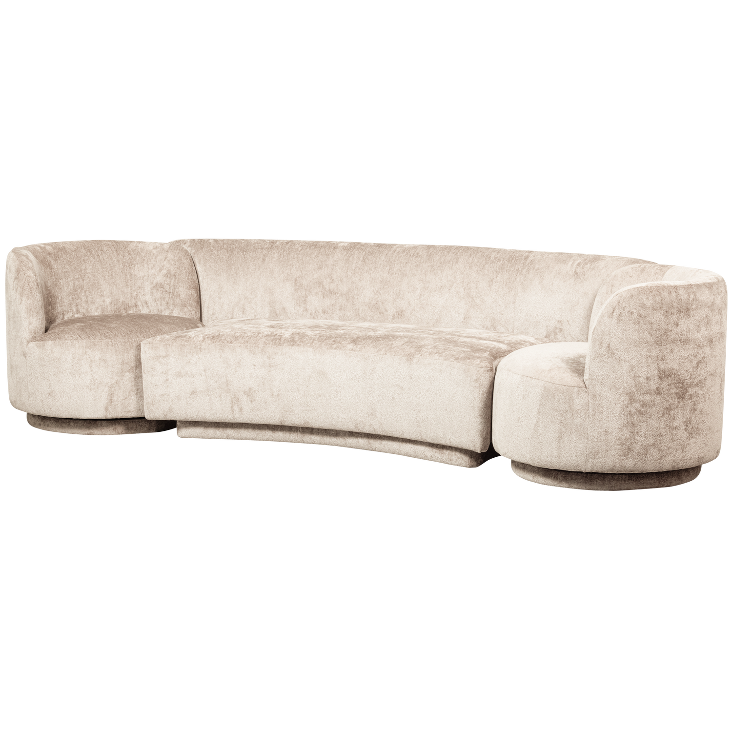 Woood Popular Kombi Pers Sofa Lænestole Natur Polyester