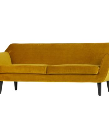Woood Rocco Sofa 187 Velour Ochre Yellow 75x187x82