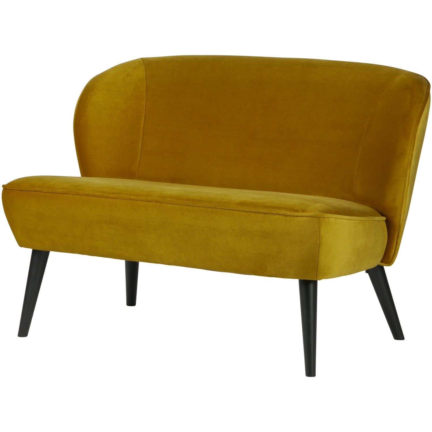 Woood Sara Lille Sofa Velour Ochre 73x110x72