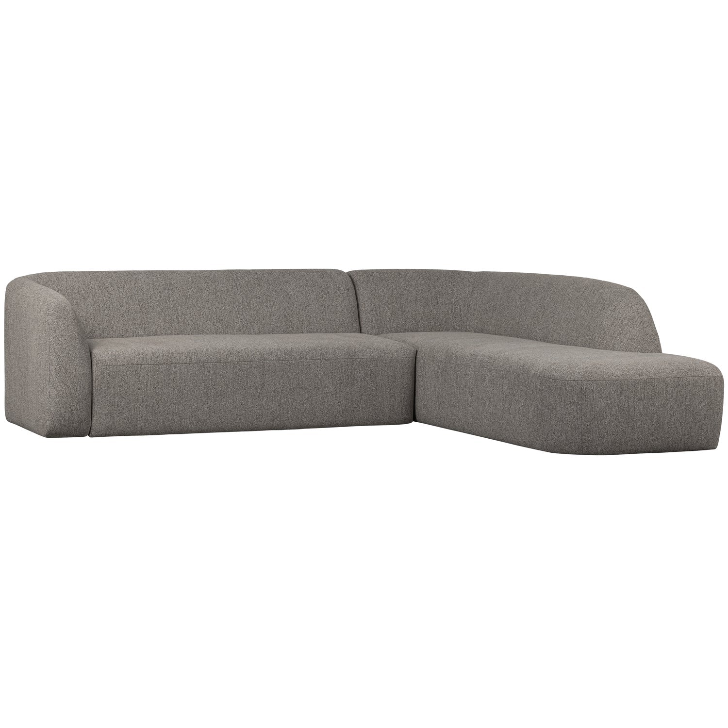 Woood Sloping Hjørnesofa Højre Grå Melange 77x274x225